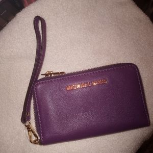 Purple Michael Kors wallet